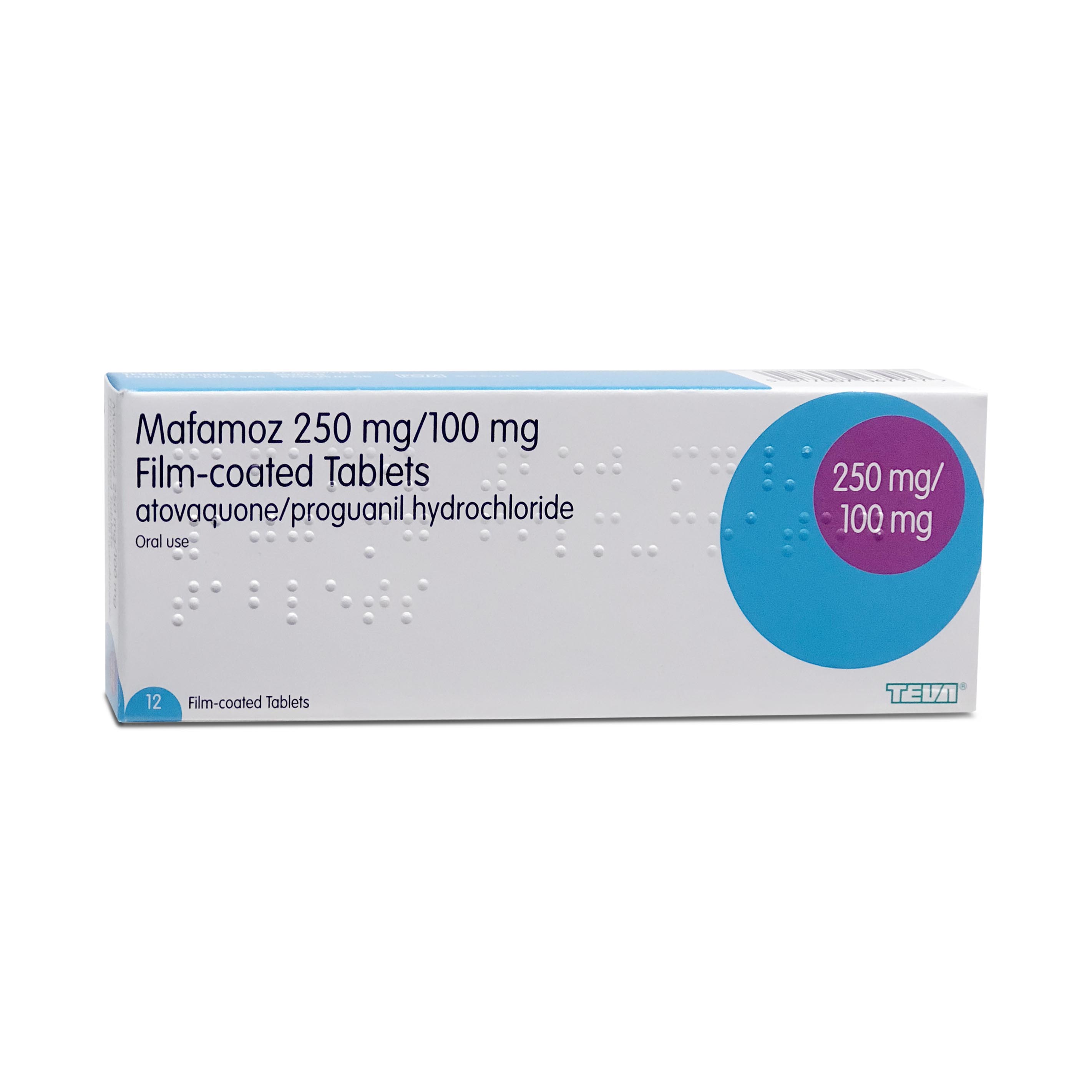 Atovaquone/Proguanil (Generic Malarone) 12 tablets TEVA